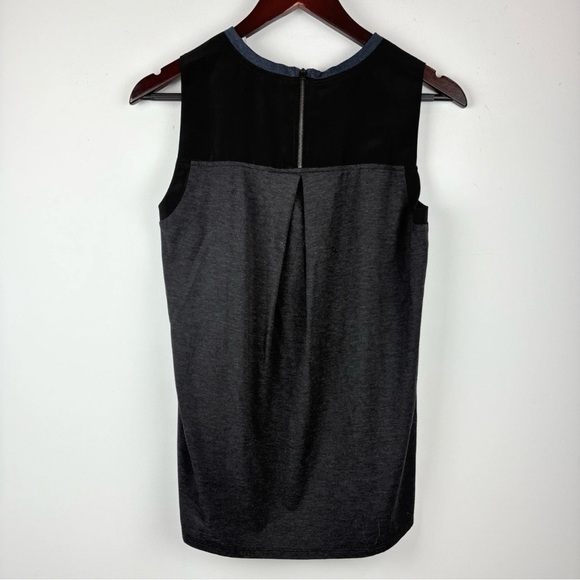Athleta Women's Mixed Media Tank Navy Black Size XS Yoga Workout Sport Athletic - Picture 8 of 10